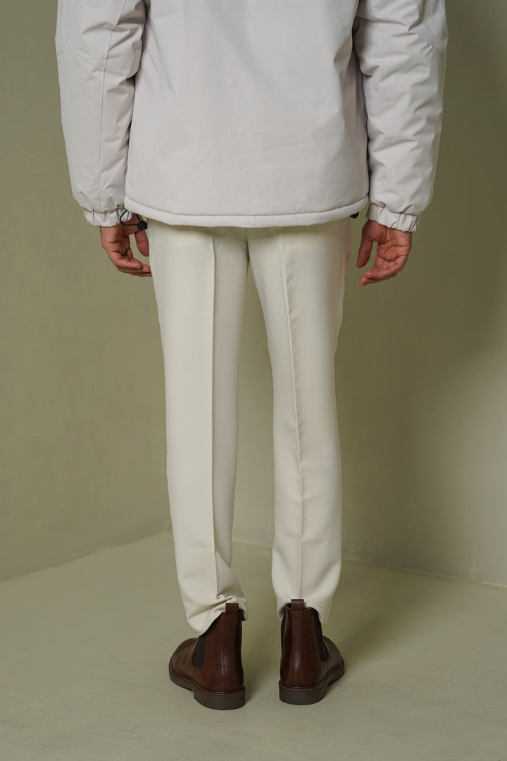 CREAM-CLASSIC SUIT TROUSER