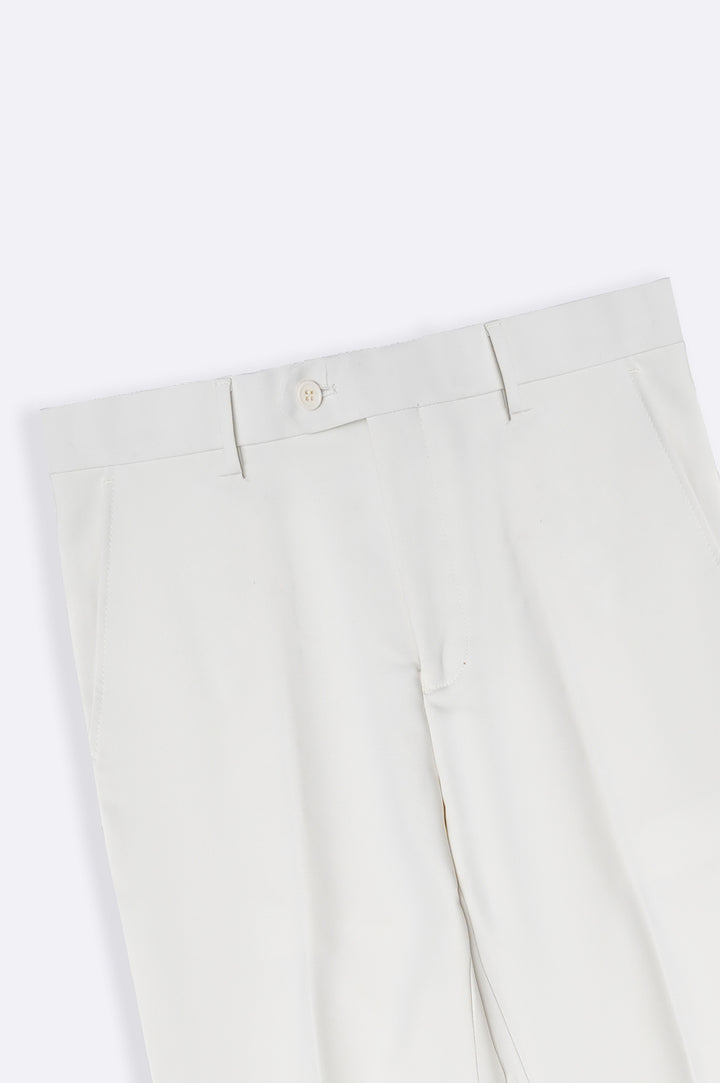 CREAM-CLASSIC SUIT TROUSER
