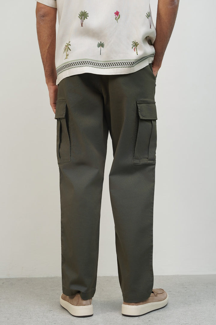 OLIVE TWILL CARGOS