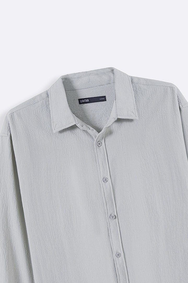 ASH SEERSUCKER BUTTON DOWN SHIRT