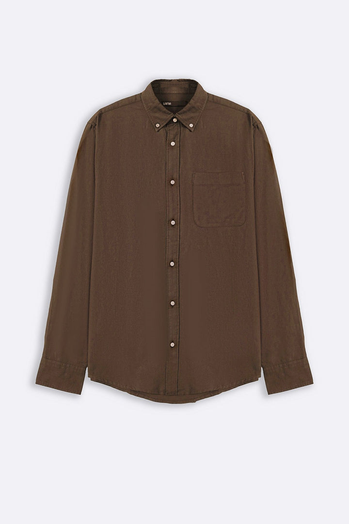BROWN OXFORD SHIRT