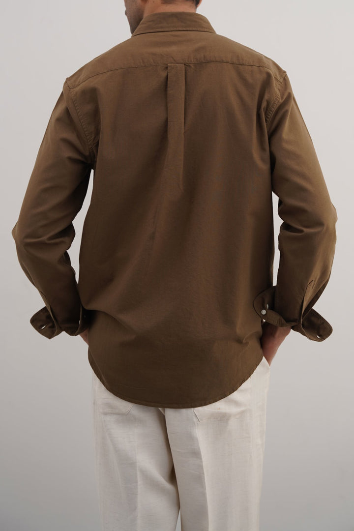 BROWN OXFORD SHIRT