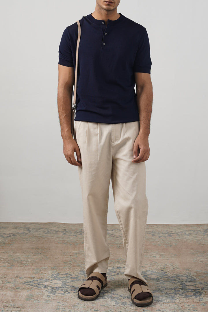 NAVY TIMELESS HENLEY