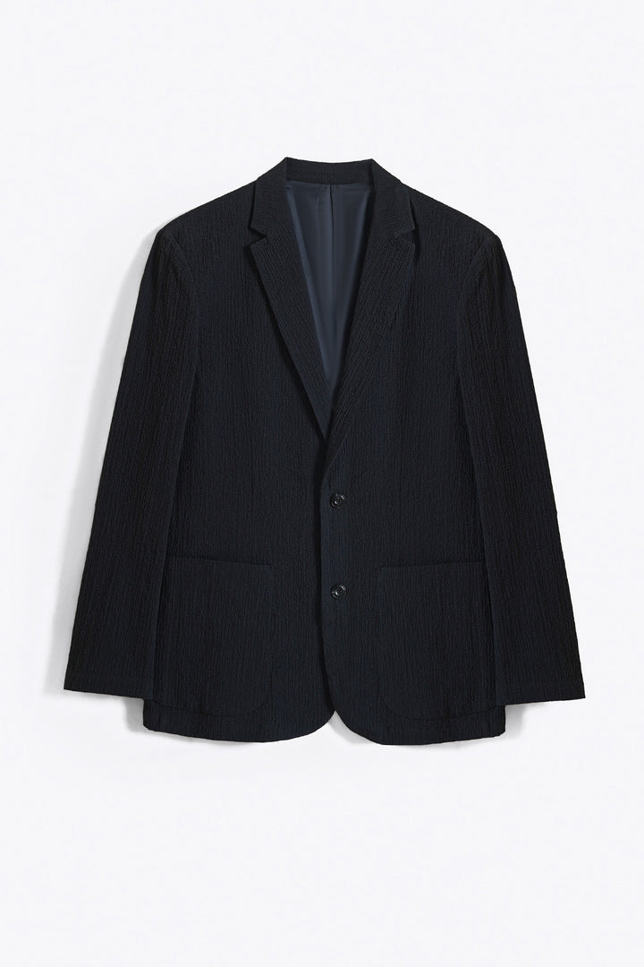 NAVY SEERSUCKER BLAZER