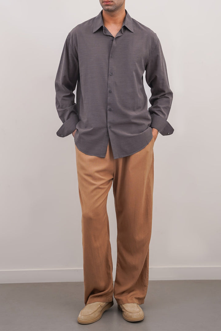 MOUSE GREY CLASSIC BUTTON DOWN SHIRT