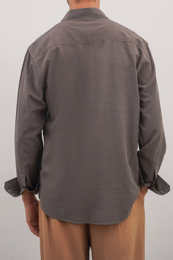 MOUSE GREY CLASSIC BUTTON DOWN SHIRT
