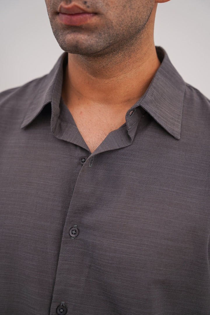 MOUSE GREY CLASSIC BUTTON DOWN SHIRT