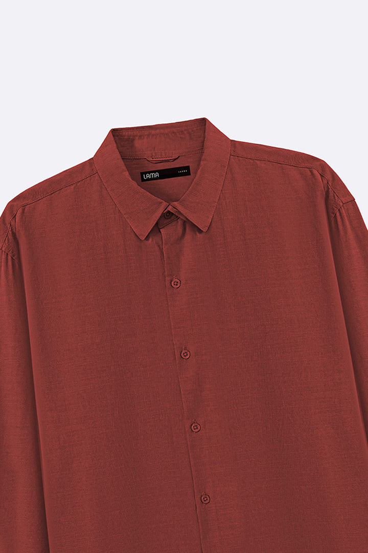 RUST WINE CLASSIC BUTTON DOWN SHIRT