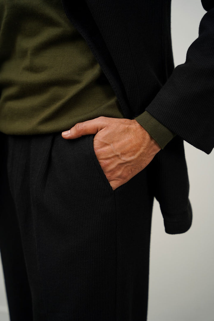 BLACK CORDUROY PANTS
