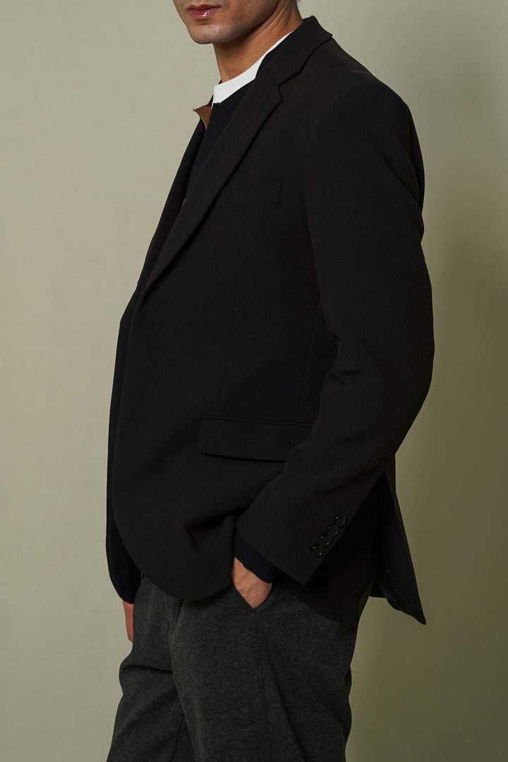 BLACK TAILORED FIT BLAZER