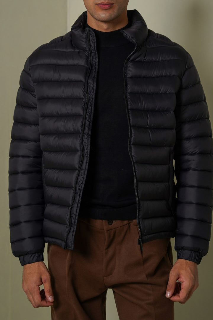 BLACK REGULAR PUFFER