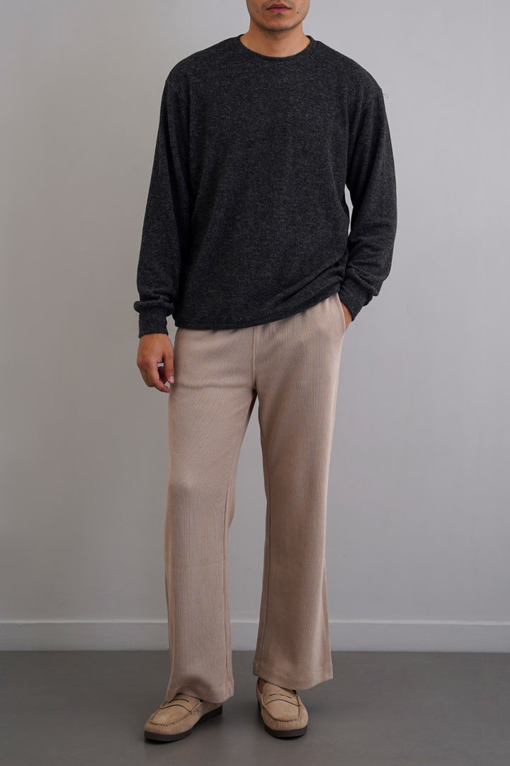 CHARCOAL BASIC SWEATSHIRTS