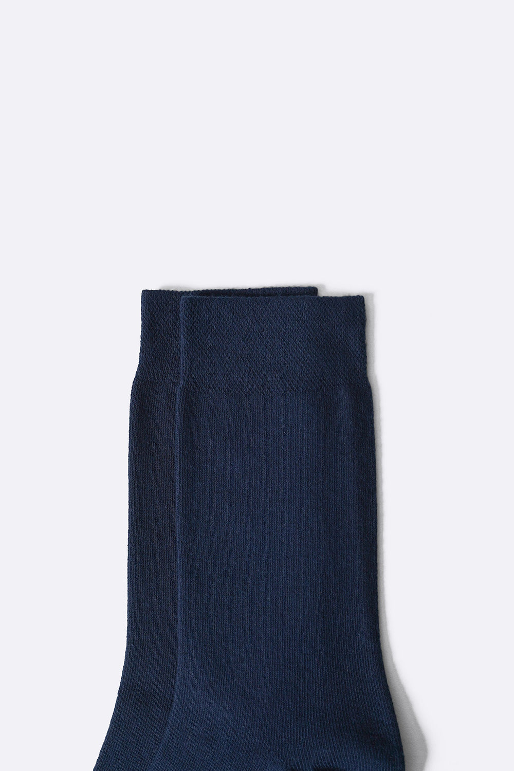NAVY CREW LENGTH COTTON SOCKS
