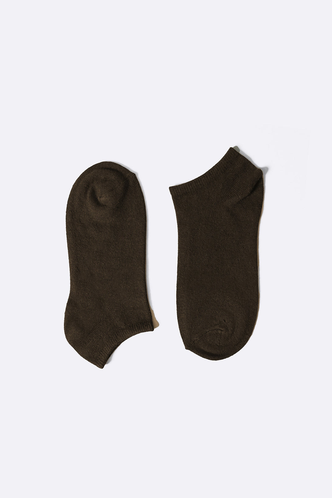 BROWN COTTON SNEAKER SOCKS