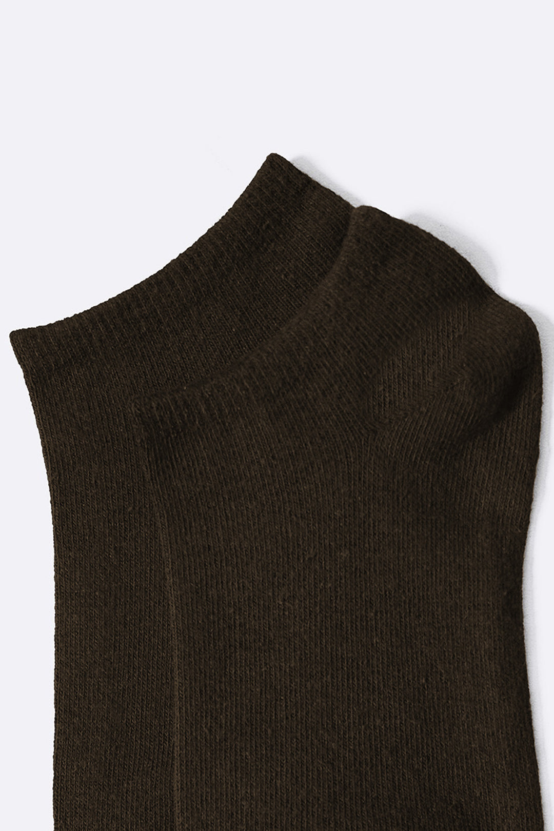 BROWN COTTON SNEAKER SOCKS