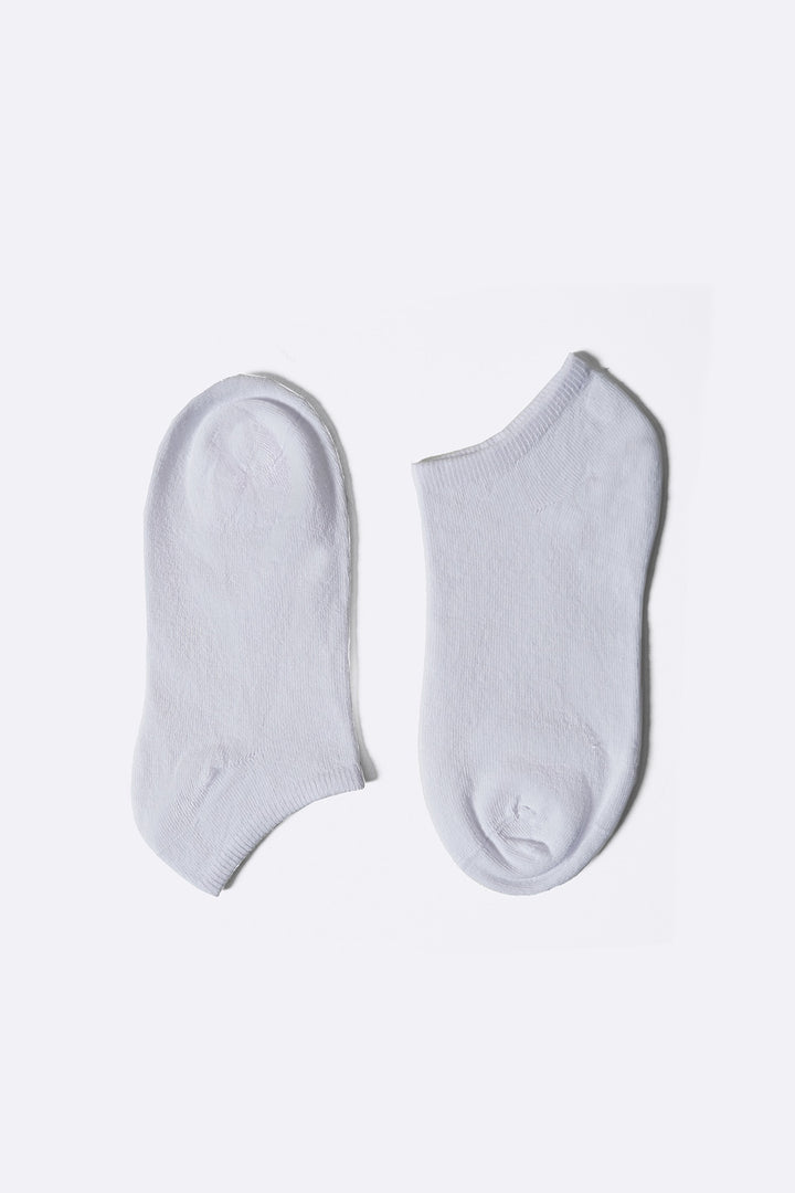 WHITE COTTON SNEAKER SOCKS