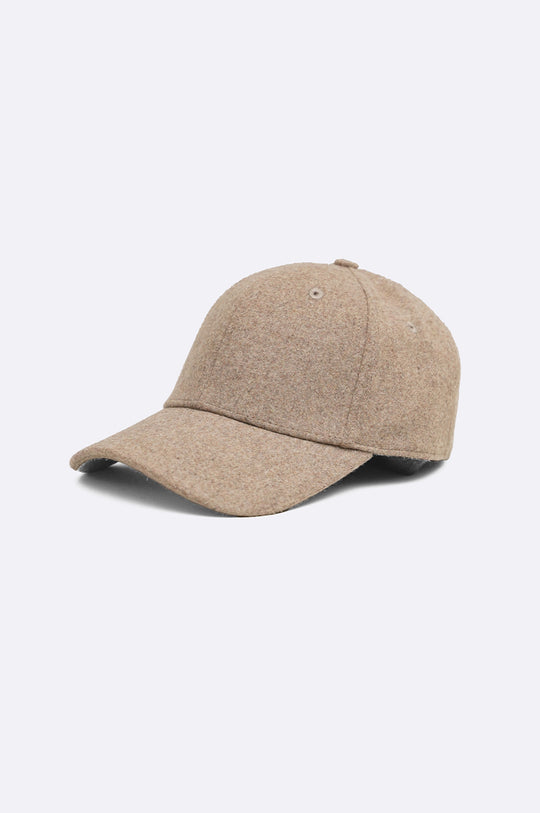 BEIGE WOOL CAP