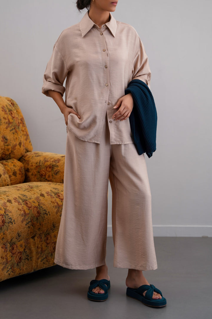 BEIGE BASIC BREEZE CULOTTES