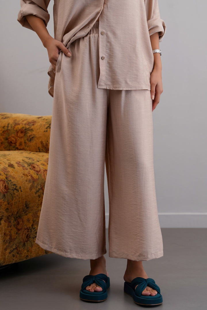 BEIGE BASIC BREEZE CULOTTES
