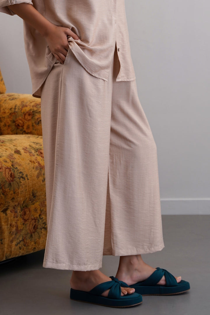 BEIGE BASIC BREEZE CULOTTES