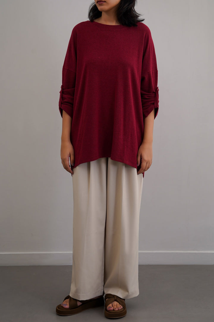 OFF WHITE WORKDAY PLEATED PANTS