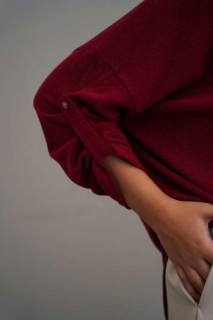 MAROON AUTUMN WHISPER TEE
