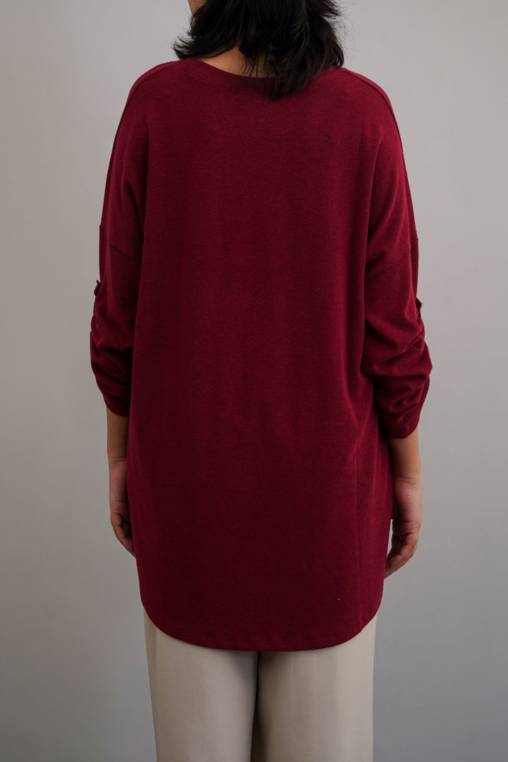 MAROON AUTUMN WHISPER TEE
