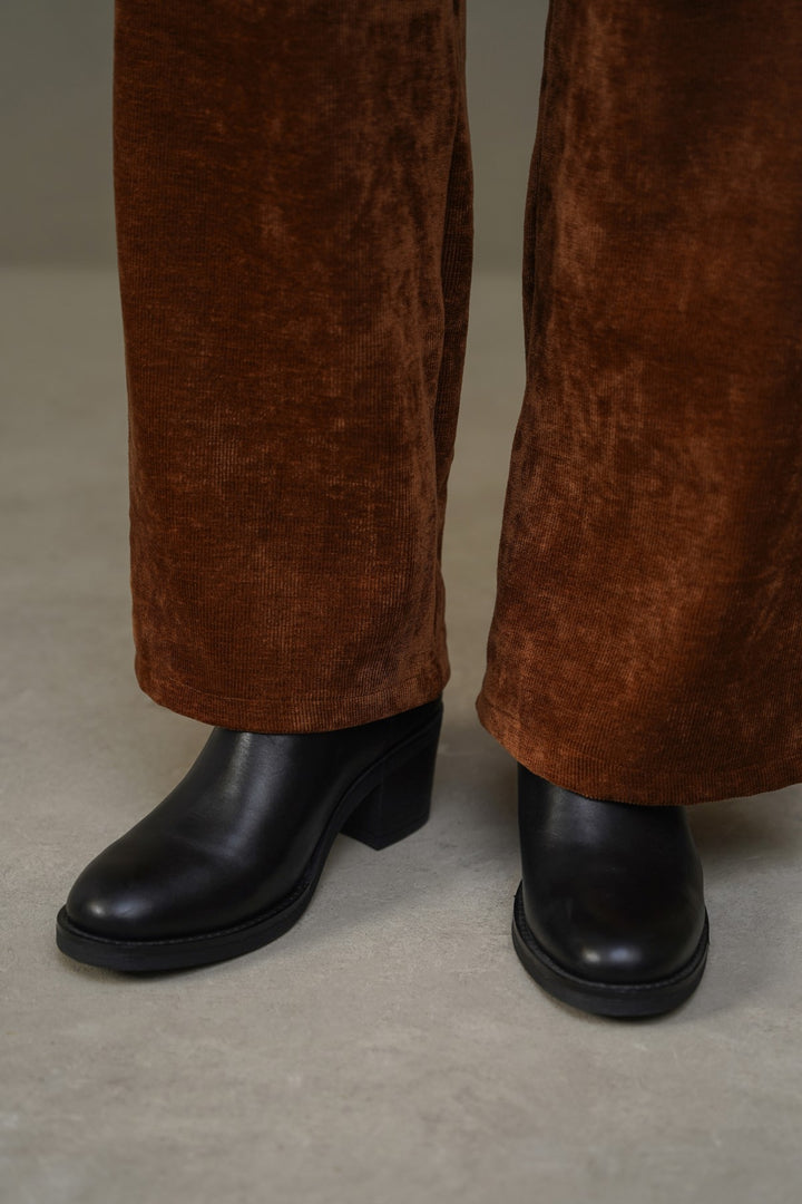 BLOCK LEATHER BOOTS