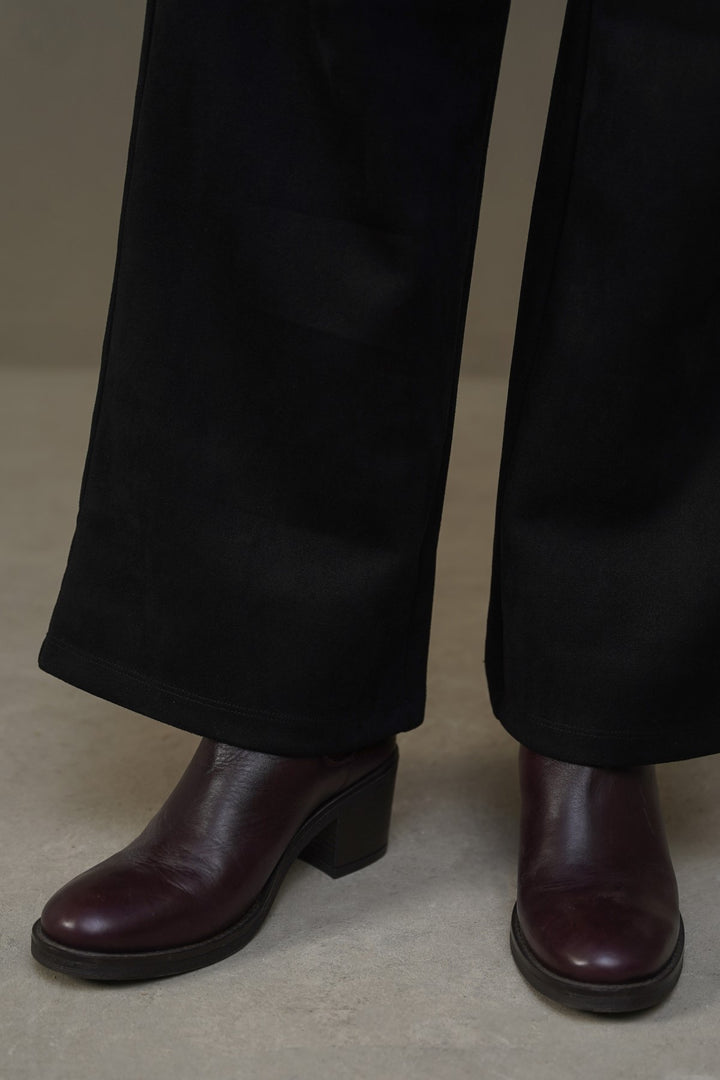 BLOCK LEATHER BOOTS