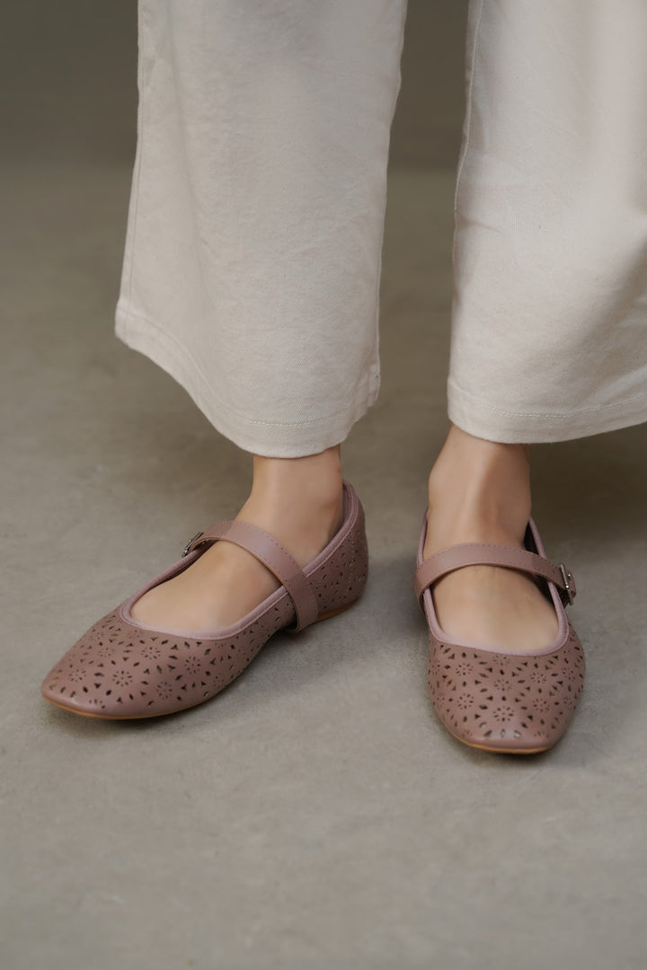 MAUVE-CLOVER MARY-JANES