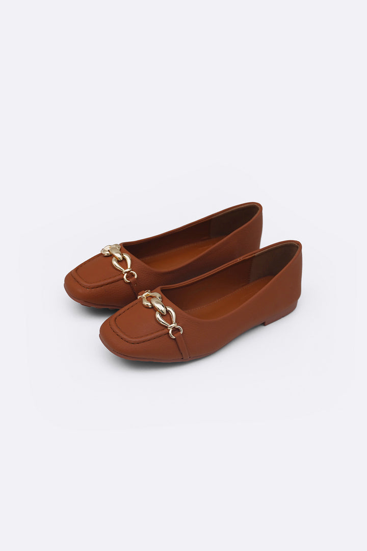 BROWN KAMI COMFORT FLATS