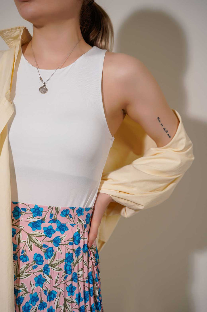 WHITE BASIC BODYSUIT