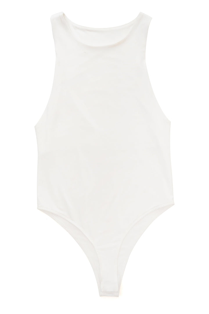 WHITE BASIC BODYSUIT