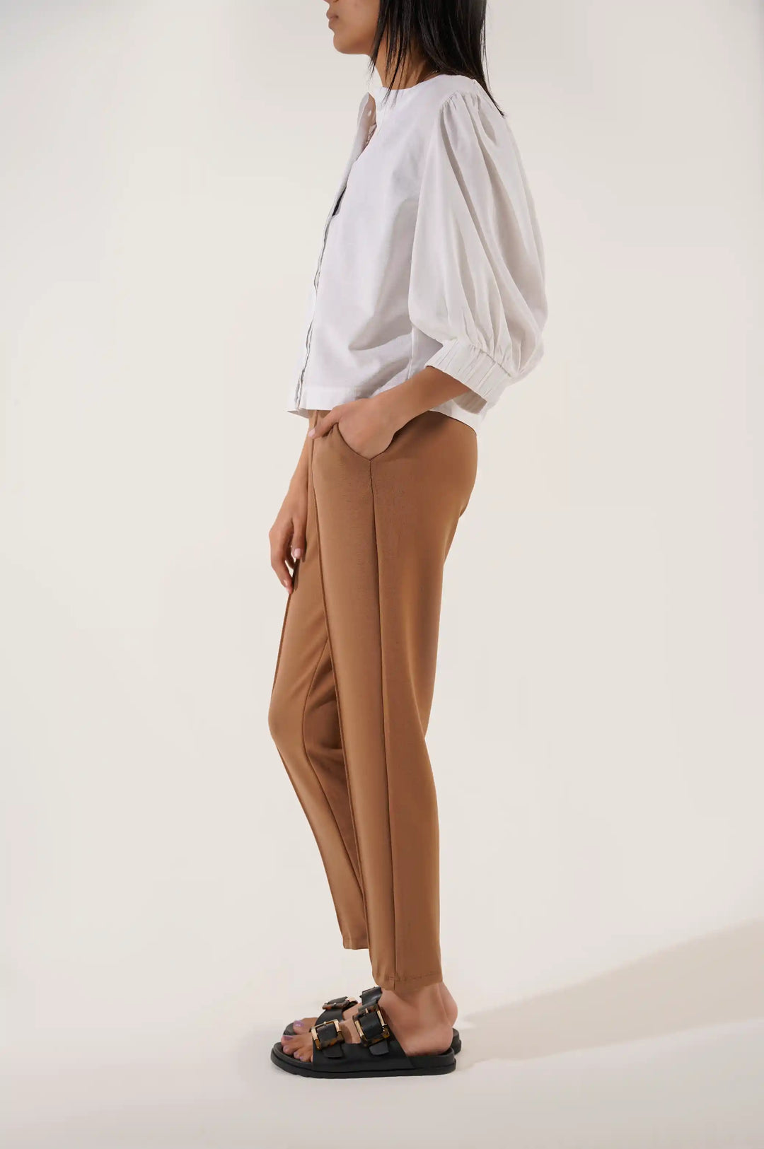 CAMEL STRAIGHT EASY SLACKS
