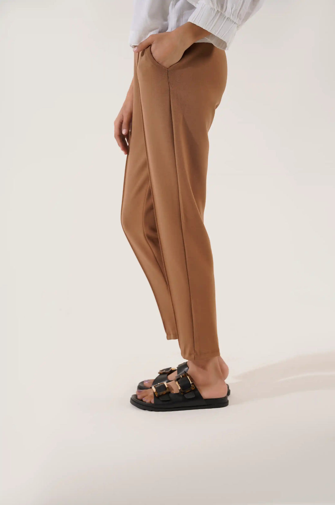 CAMEL STRAIGHT EASY SLACKS