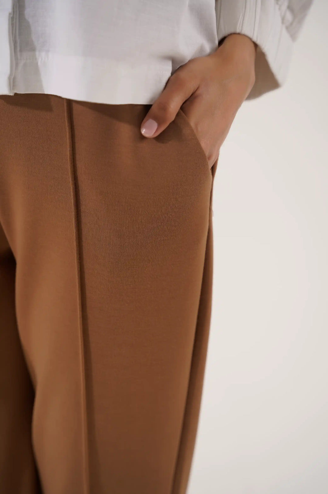 CAMEL STRAIGHT EASY SLACKS