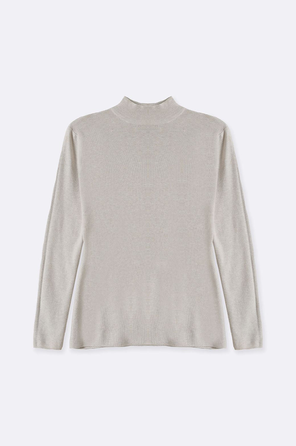 BEIGE LUXURY HIGH CREW SWEATER