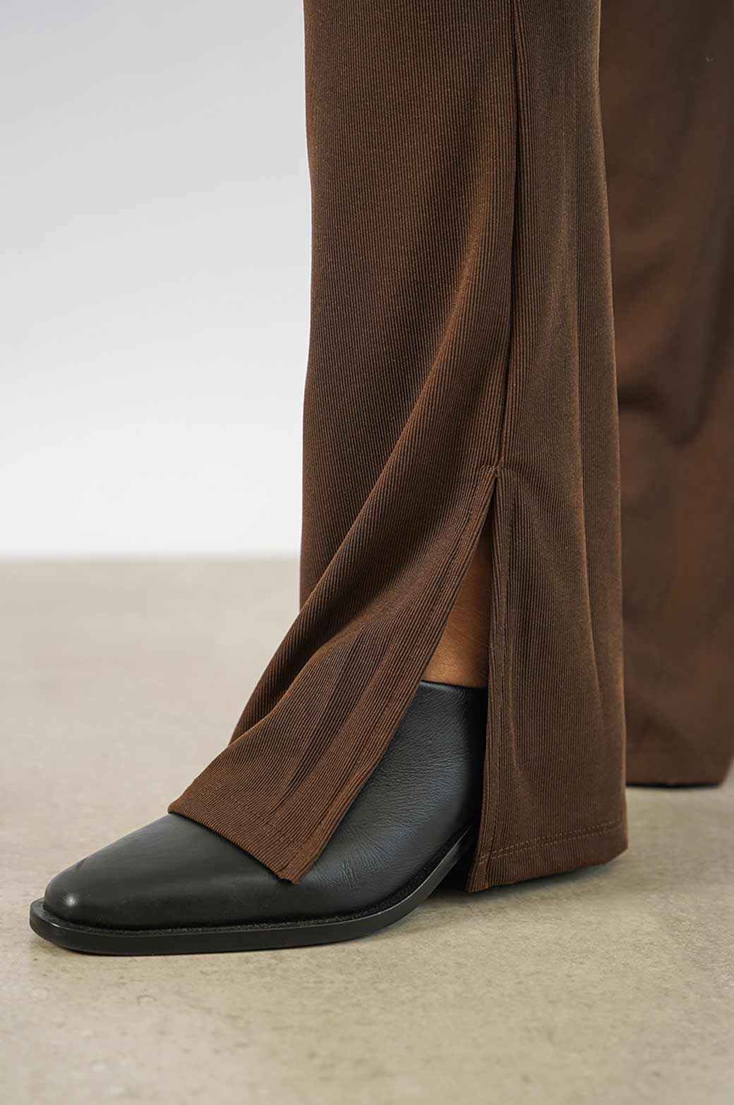 BROWN SLINKY EVENING SLACKS