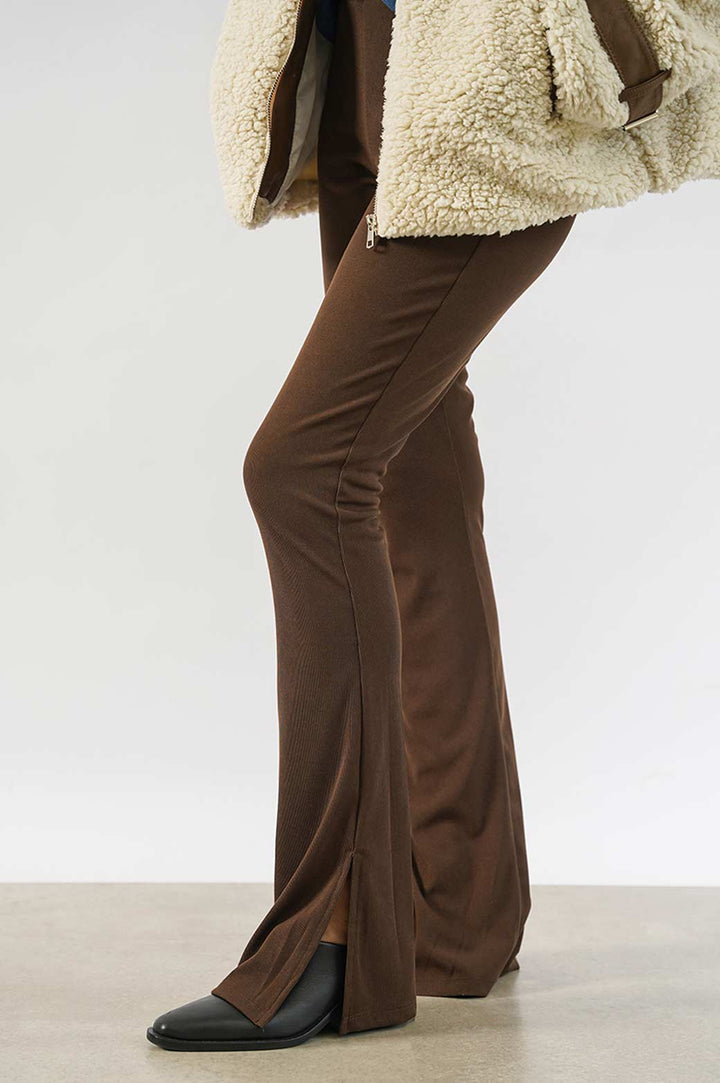 BROWN SLINKY EVENING SLACKS