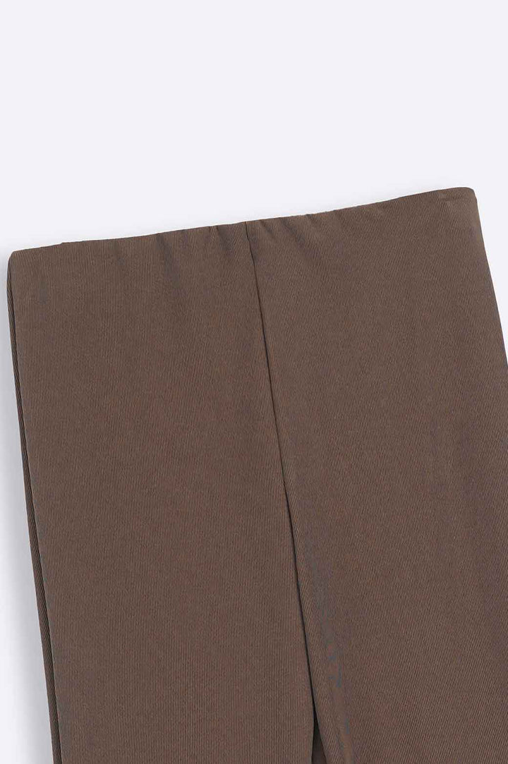 BROWN SLINKY EVENING SLACKS