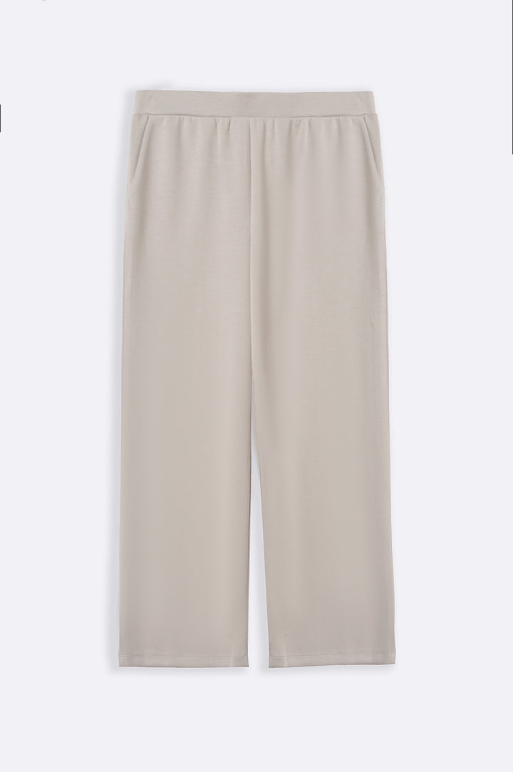 BEIGE ALL-DAY WIDE PANTS