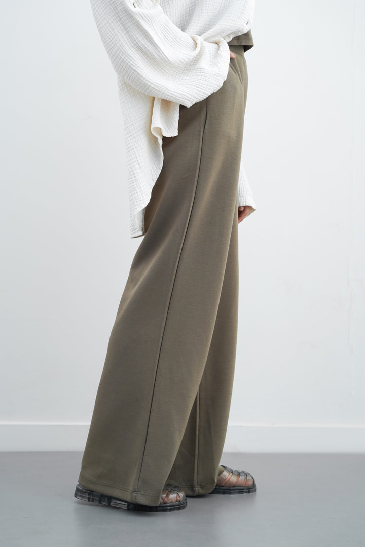 OLIVE ALL-DAY WIDE PANTS