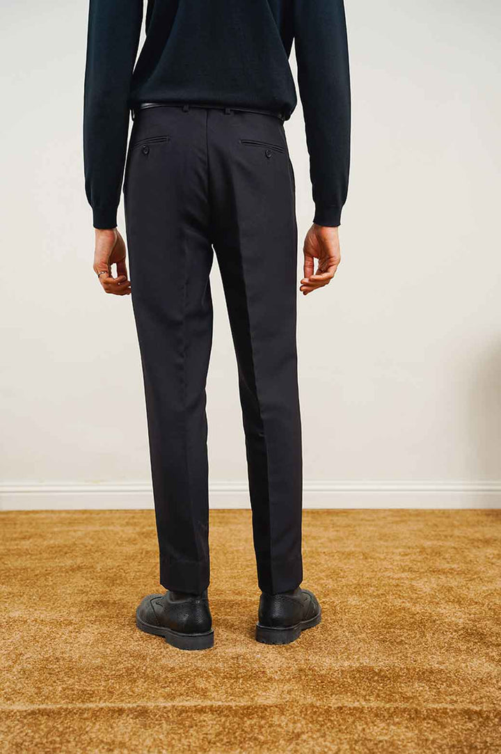 BLACK CLASSIC SUIT TROUSERS