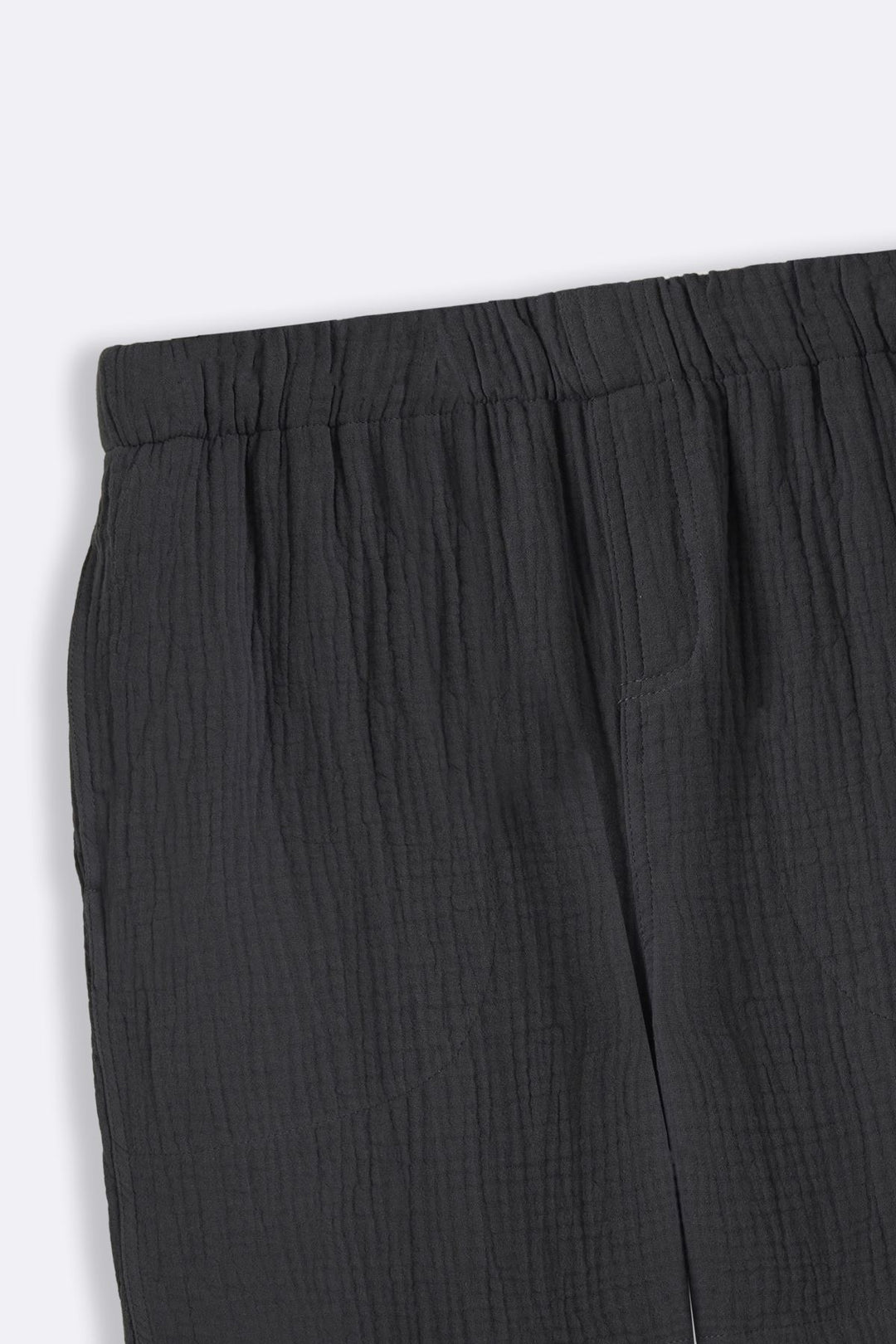 CHARCOAL MUSLIN SHORTS