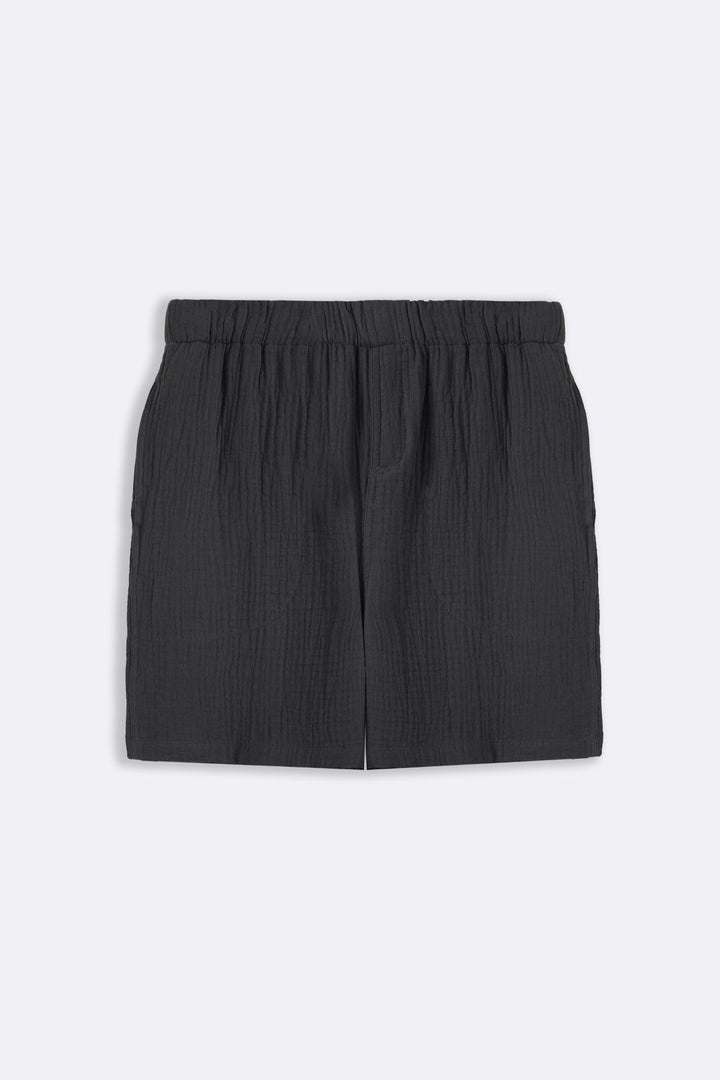 CHARCOAL MUSLIN SHORTS