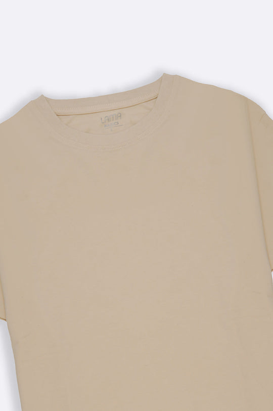 IVORY ROUND NECK T-SHIRT