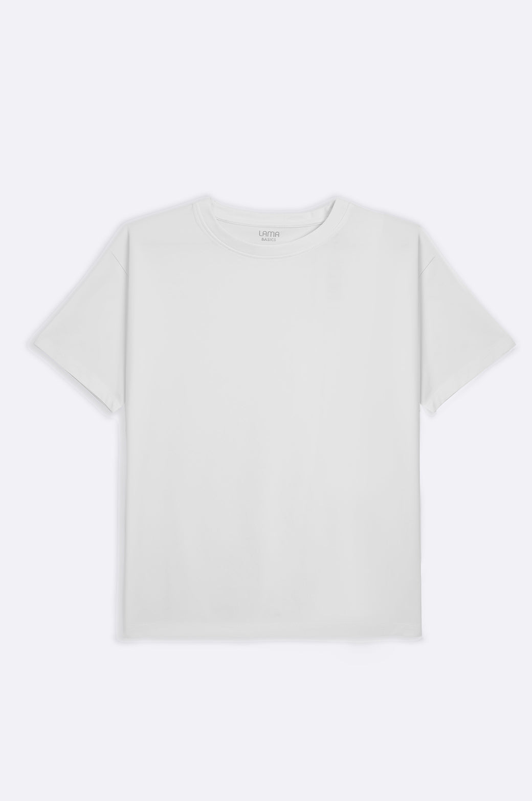WHITE CREW-NECK TEE