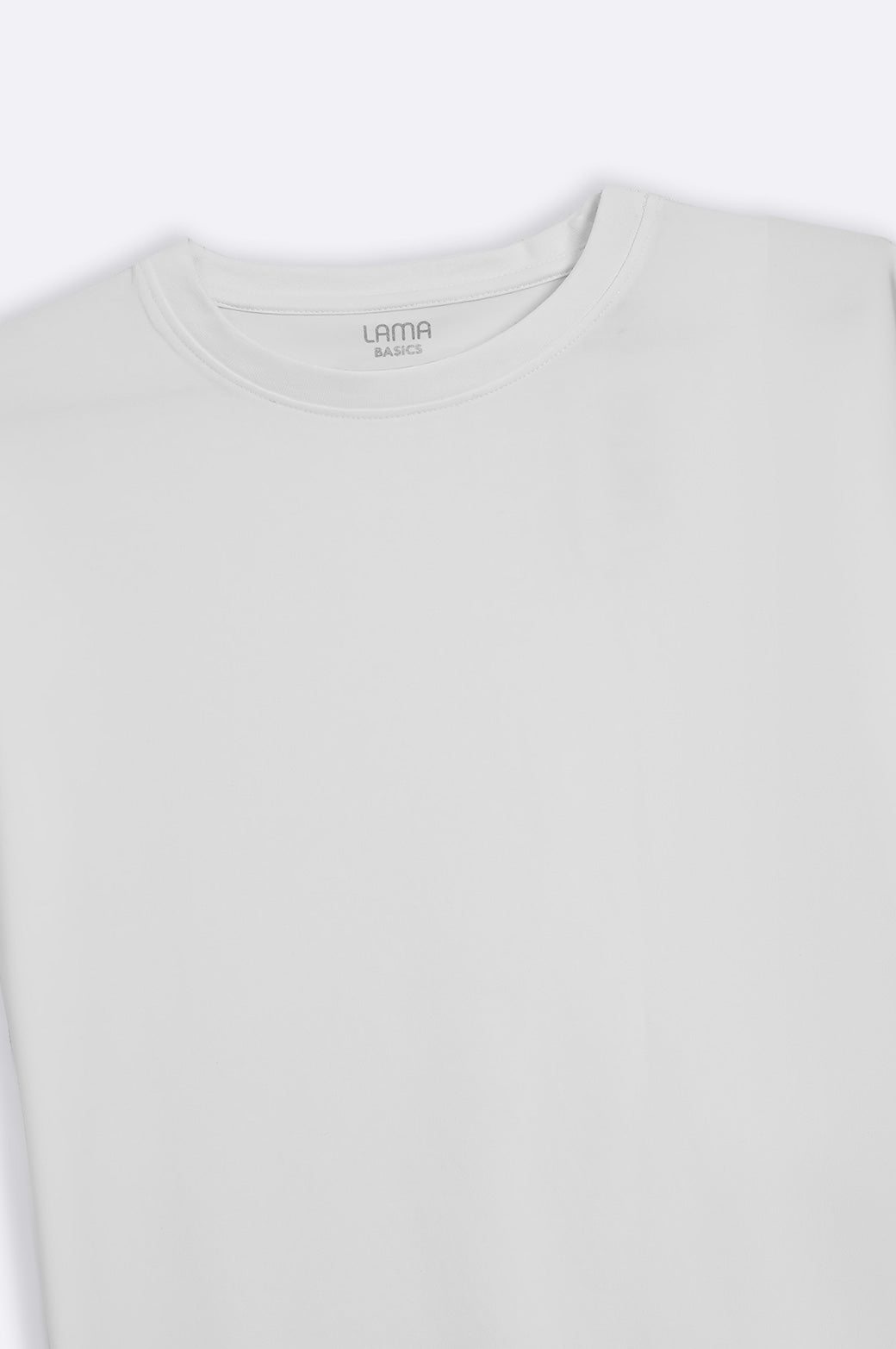 WHITE CREW-NECK TEE