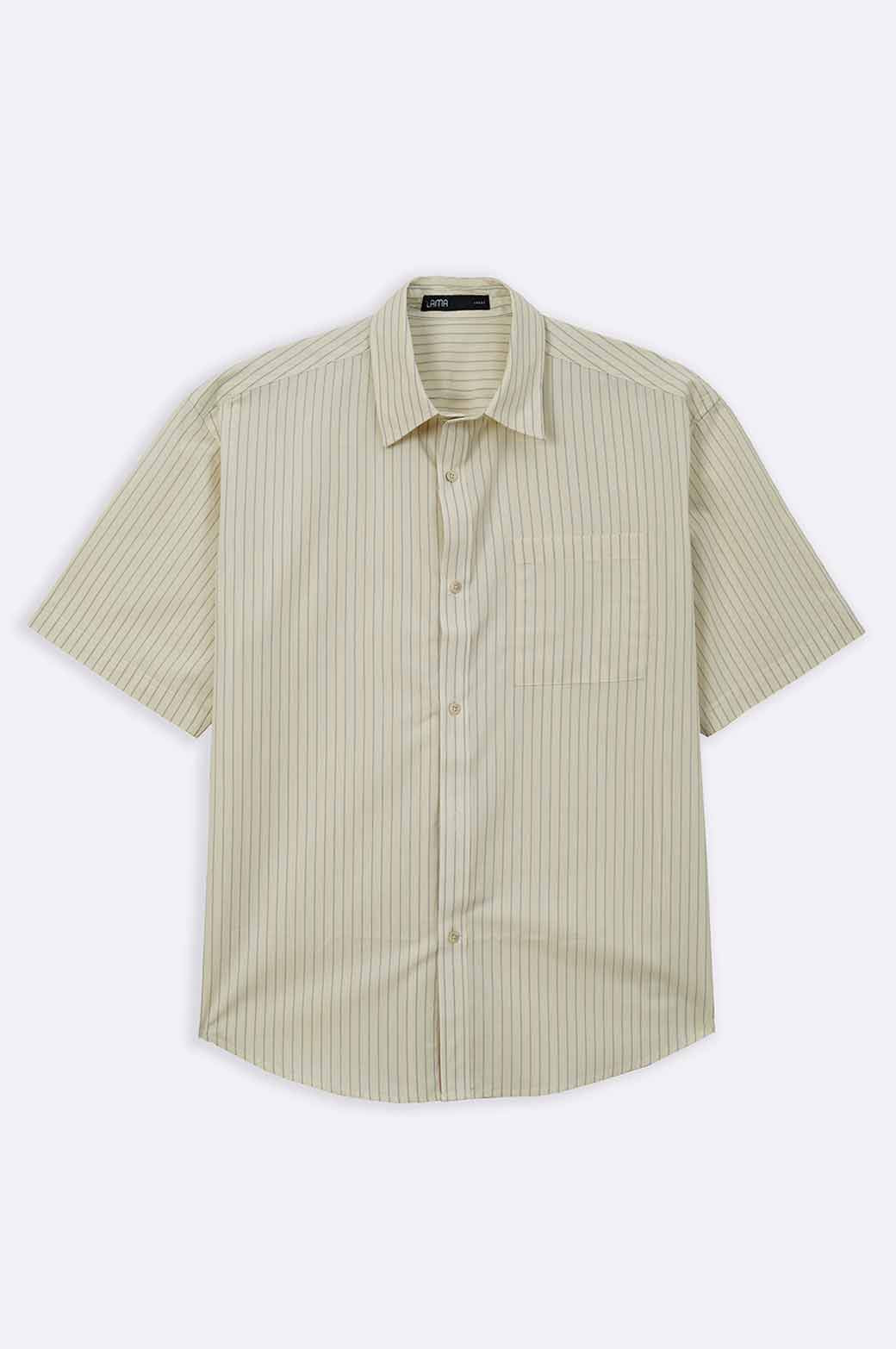 WHITE COTTON STRIPED SHIRT