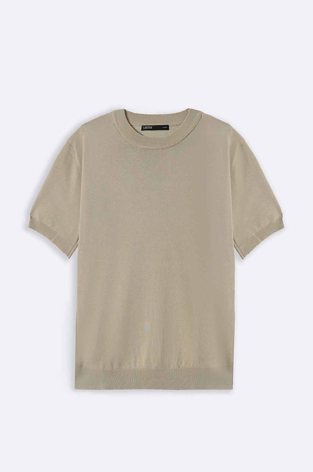 BEIGE KNIT T-SHIRT